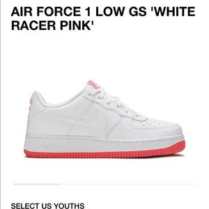 Nile Air Force 1 White Racer Pink